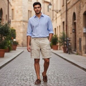 Columbia Men's Khaki Sportwear Cargo Shorts
Size 38